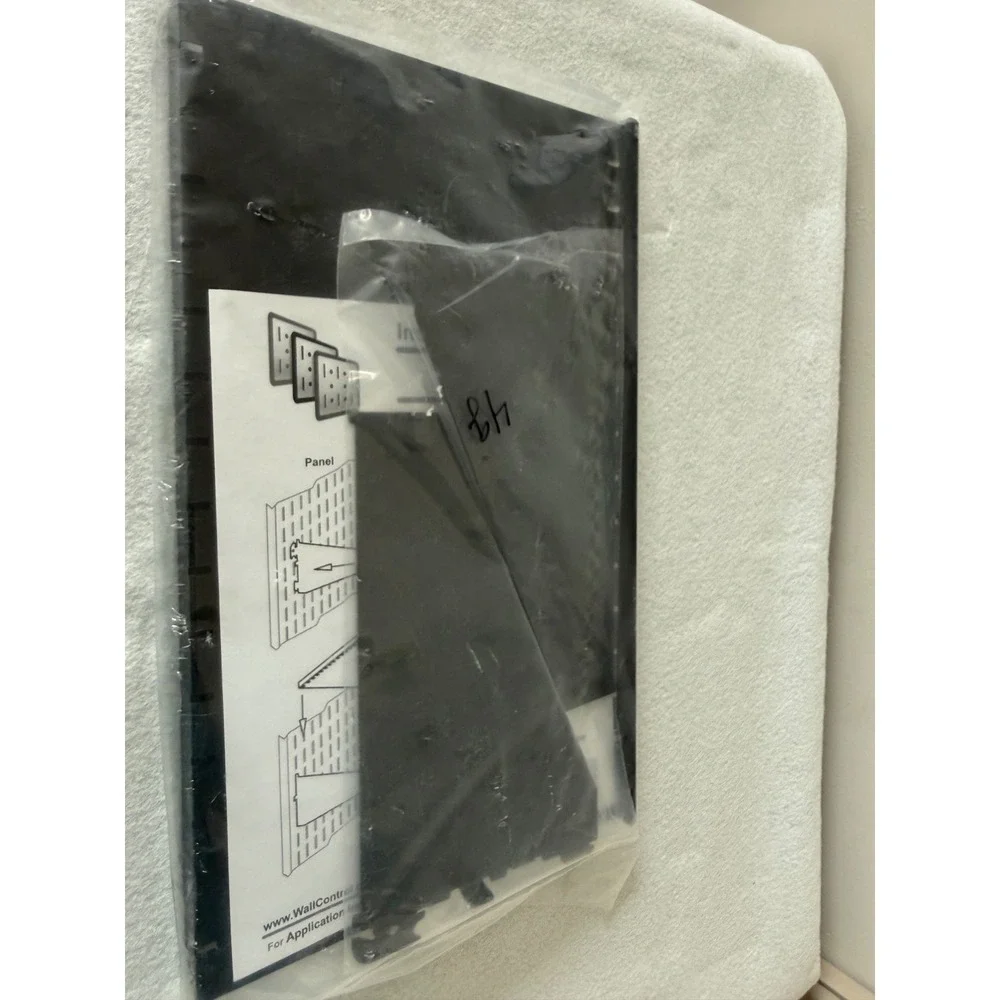 Wall Control Metal Pegboard‎ Shelf Kit Black Organizer Panel Brackets New 16 x9